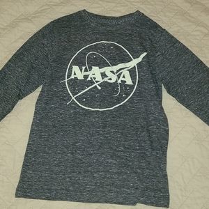 EUC Boys long sleeve NASA tee size small
